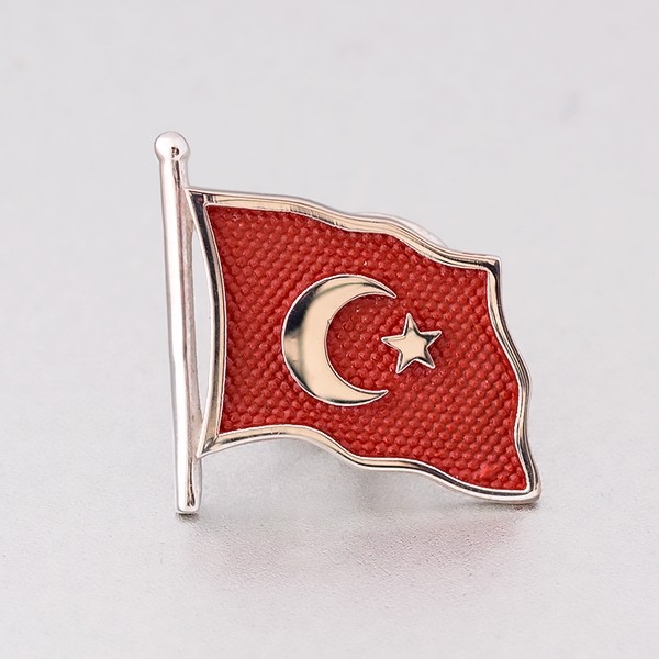 Türk Bayrağı Gümüş Rozet