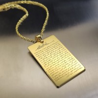 Vakıa Suresi Gümüş Kolye